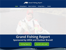 Tablet Screenshot of grandfishingreport.com